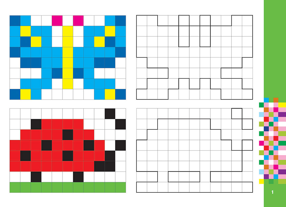 Піксель-арт 4+. Розвиваюча розмальовка - інші зображення