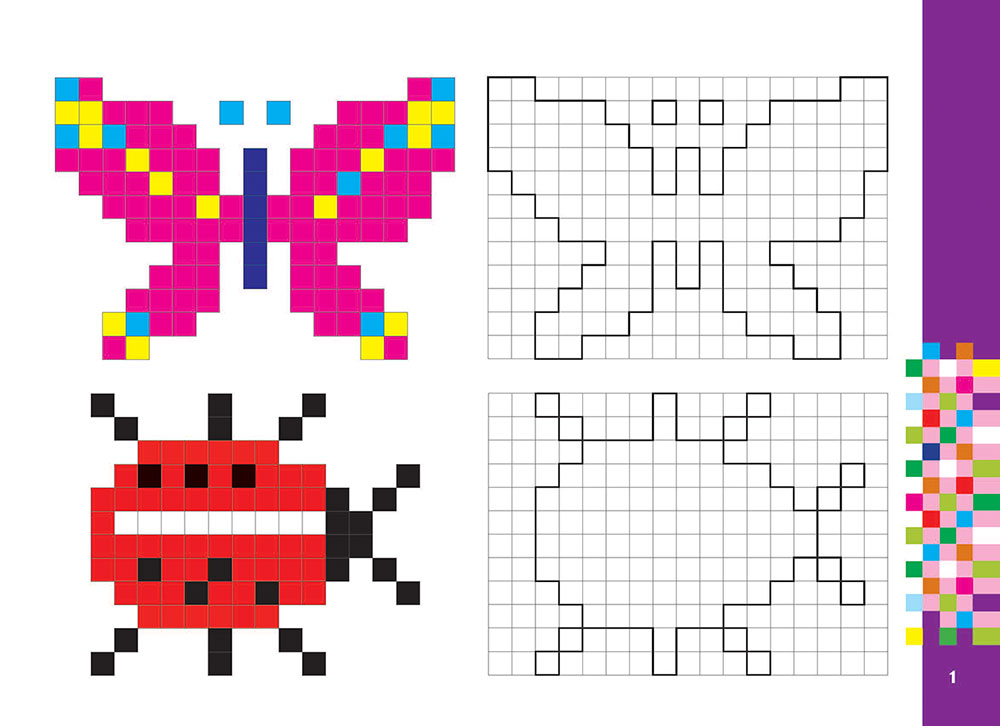 Піксель-арт 5+. Розвиваюча розмальовка - інші зображення