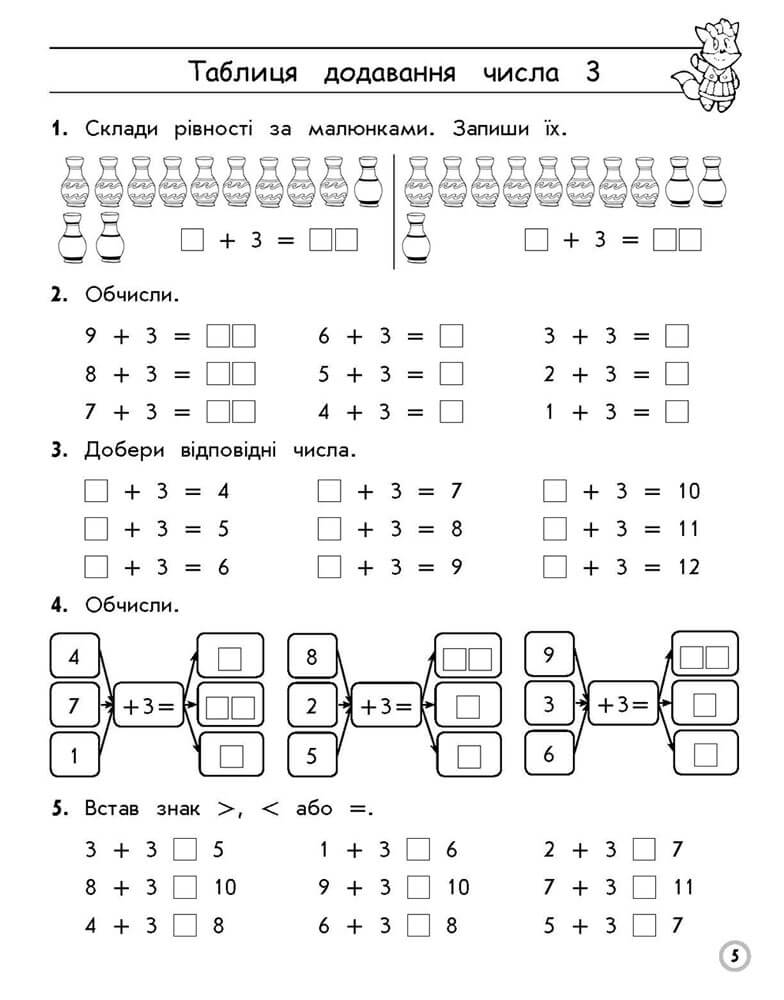 Тренажер з математики. Таблиці додавання і віднімання в межах 20 - інші зображення